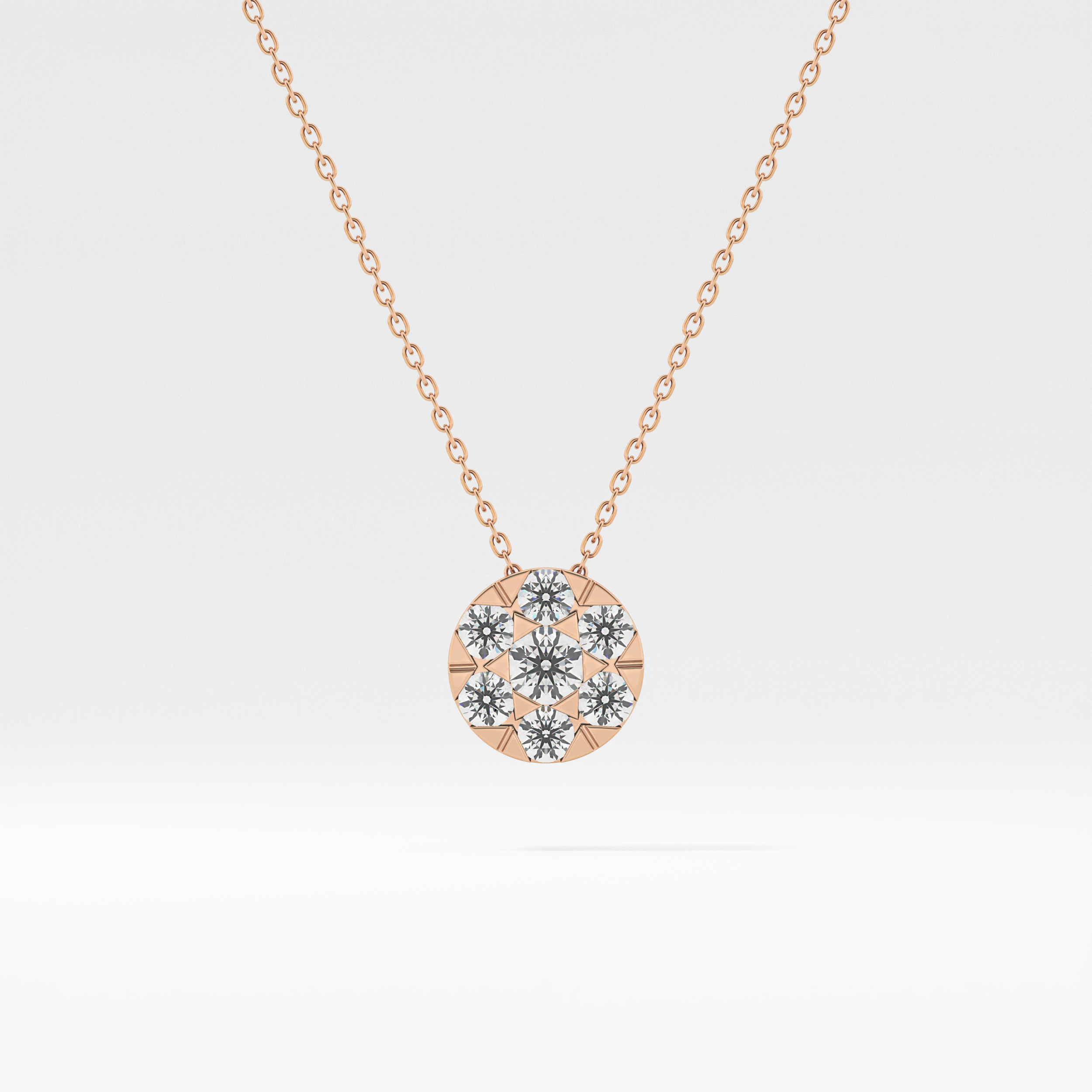 Classic 0.57 TCW Round Cut Moissanite Diamond Necklace