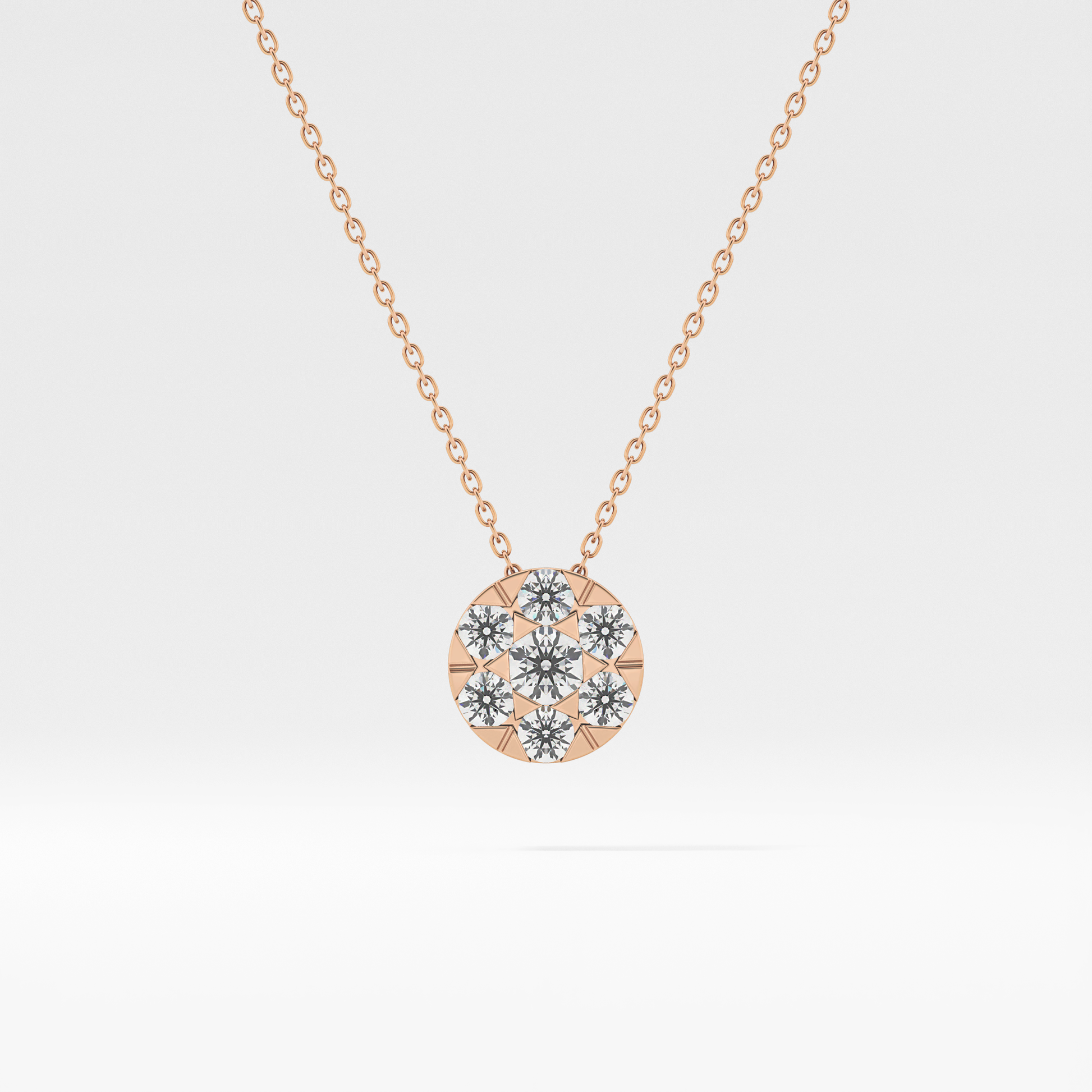 Classic 0.57 TCW Round Cut Moissanite Diamond Necklace