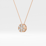 Classic 0.57 TCW Round Cut Moissanite Diamond Necklace