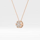 Classic 0.57 TCW Round Cut Moissanite Diamond Necklace