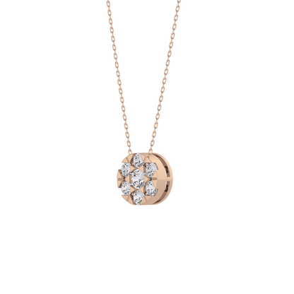 Classic 0.57 TCW Round Cut Moissanite Diamond Necklace