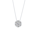 Classic 0.57 TCW Round Cut Moissanite Diamond Necklace