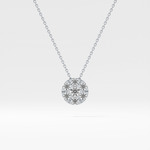 Classic 0.57 TCW Round Cut Moissanite Diamond Necklace
