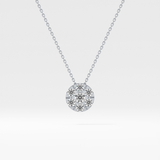 Classic 0.57 TCW Round Cut Moissanite Diamond Necklace
