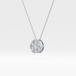 Classic 0.57 TCW Round Cut Moissanite Diamond Necklace