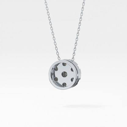 Classic 0.57 TCW Round Cut Moissanite Diamond Necklace