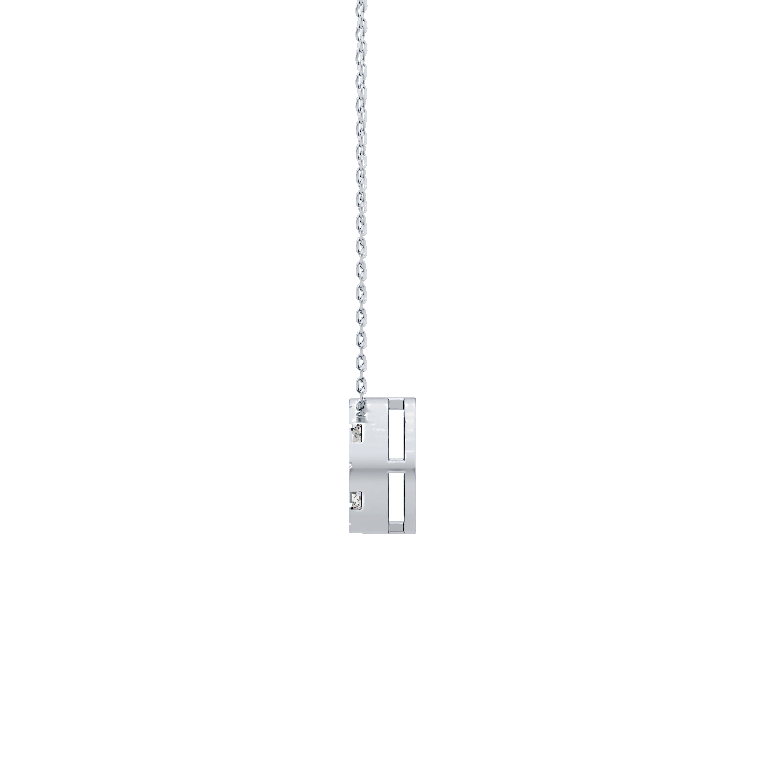 Classic 0.57 TCW Round Cut Moissanite Diamond Necklace
