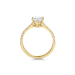 2 CT Marquise Cut Pave CVD F/VS1 Diamond Engagement Ring 7