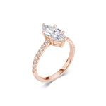 2 CT Marquise Cut Pave CVD F/VS1 Diamond Engagement Ring 10