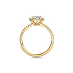 0.6 CT Cushion Halo CVD F/VS1 Diamond Engagement Ring 10