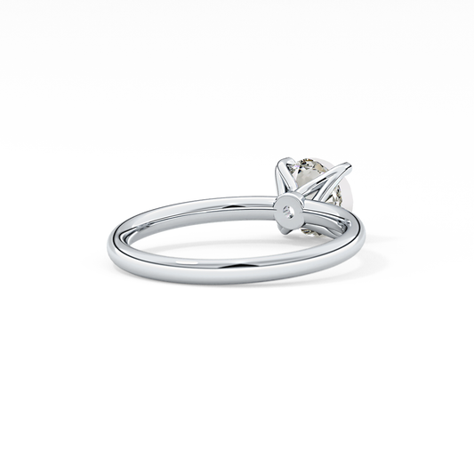 0 00 Round Cut 1.03 Carat Moissanite Ring – Solitaire Style in Gold