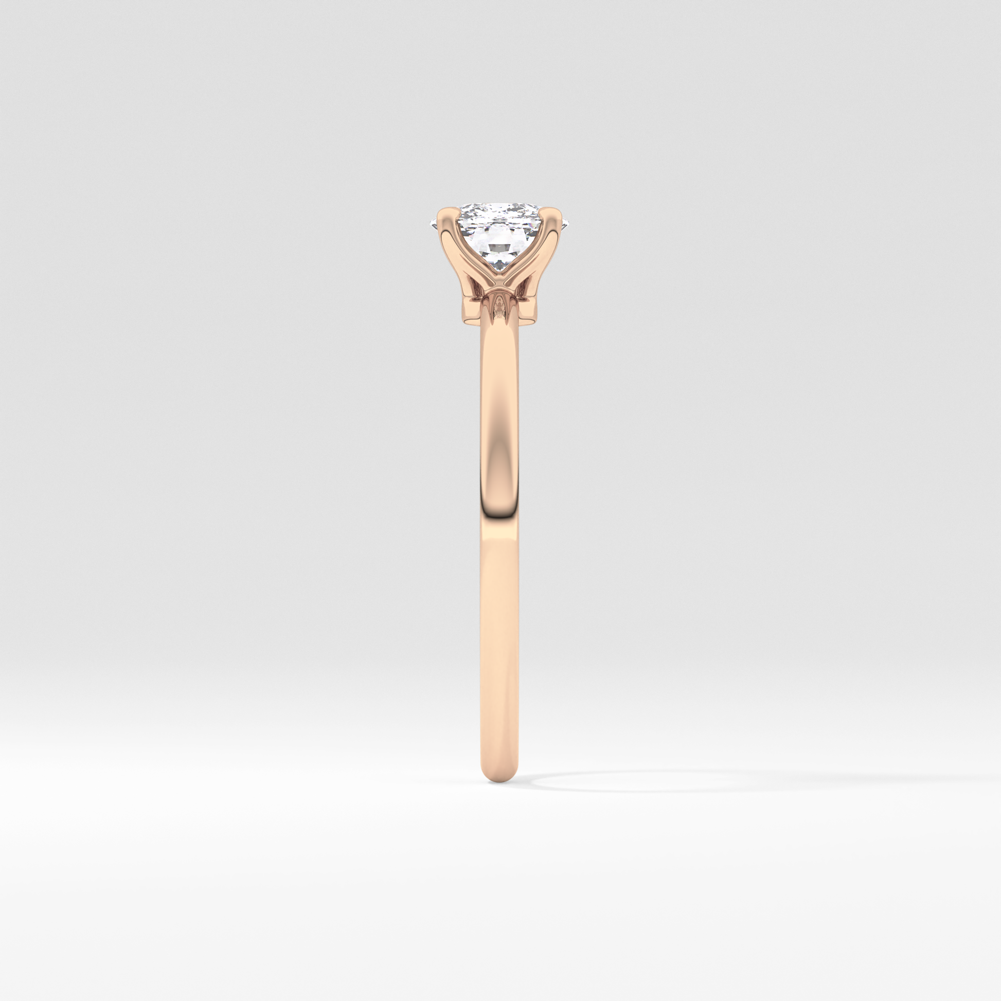 Cushion Cut 0.87 Carat Moissanite Ring – Solitaire Style in Gold