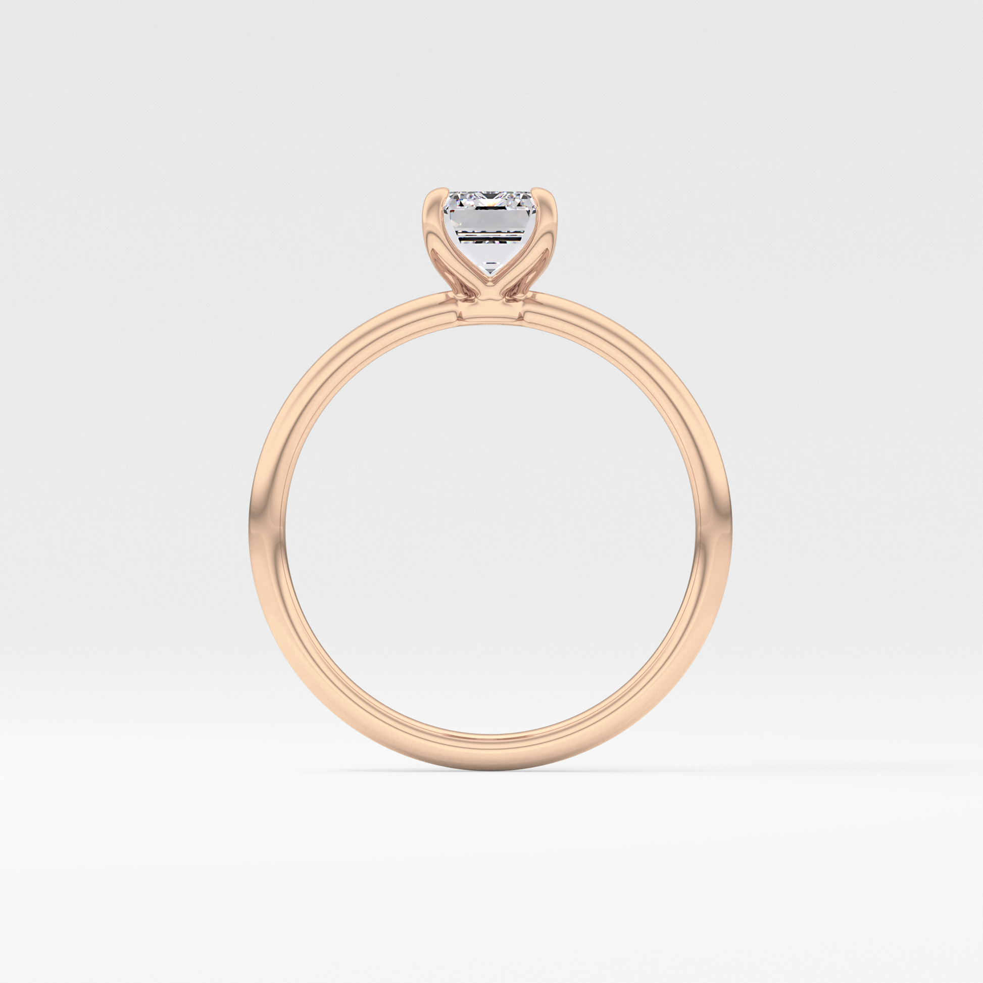 Emerald Cut 1.02 Carat Moissanite Ring – Solitaire Style in Gold