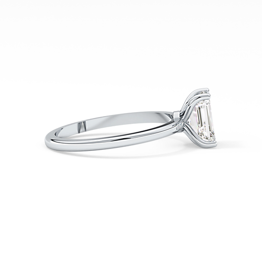 Emerald Cut 1.02 Carat Moissanite Ring – Solitaire Style in Gold