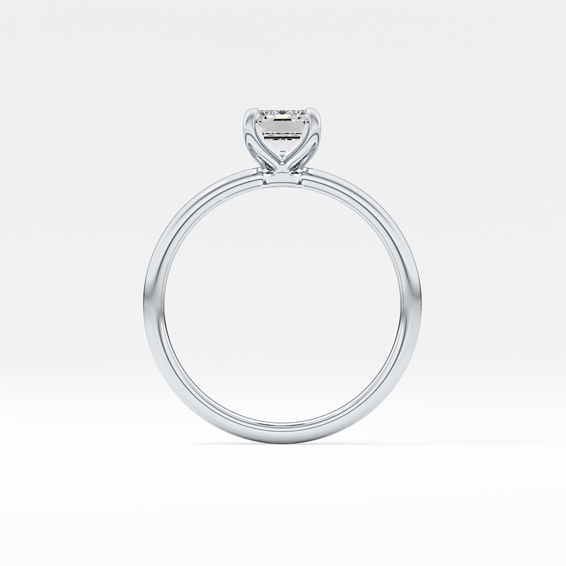 Emerald Cut 1.02 Carat Moissanite Ring – Solitaire Style in Gold