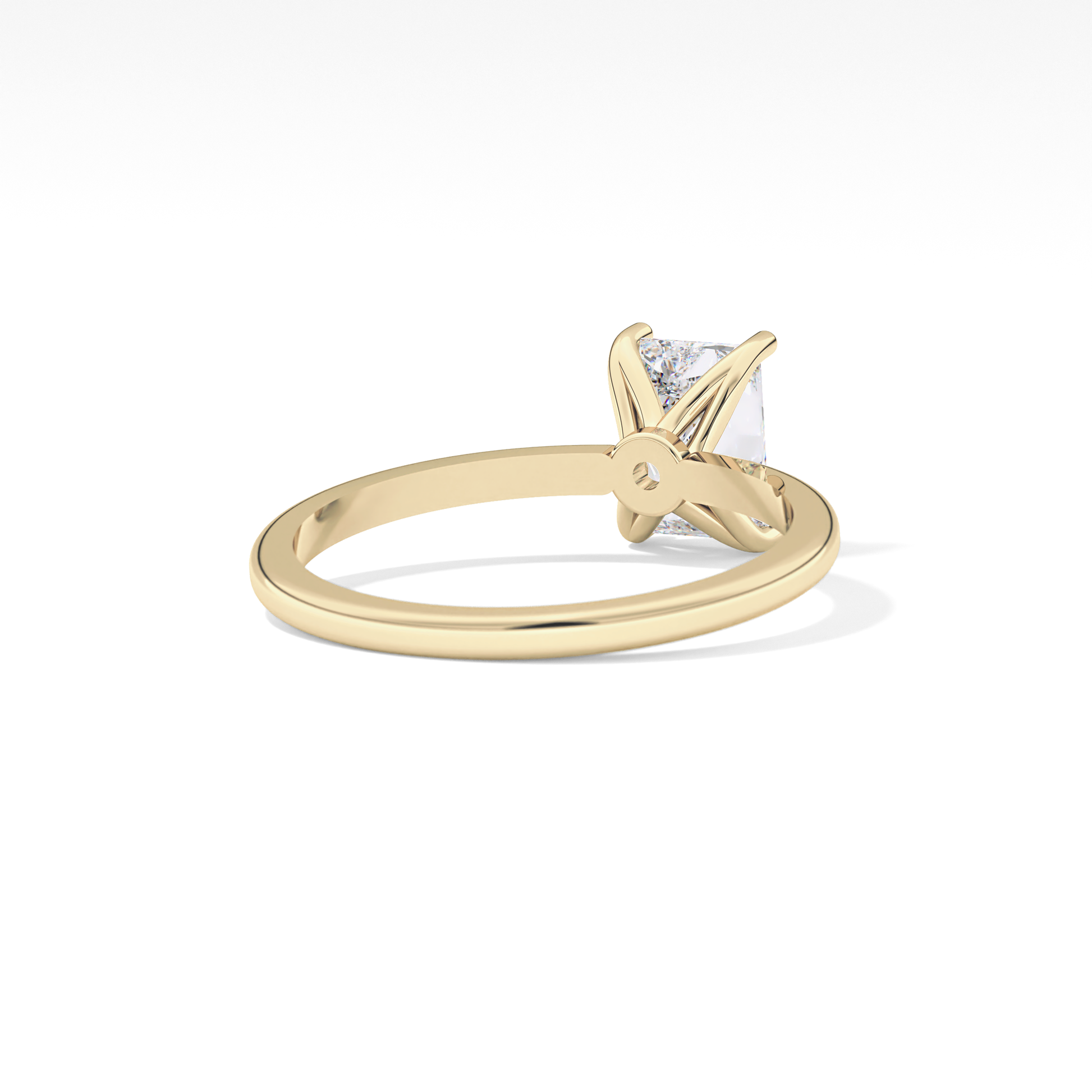 Radiant Cut 1.21 Carat Moissanite Ring – Solitaire Style in Gold