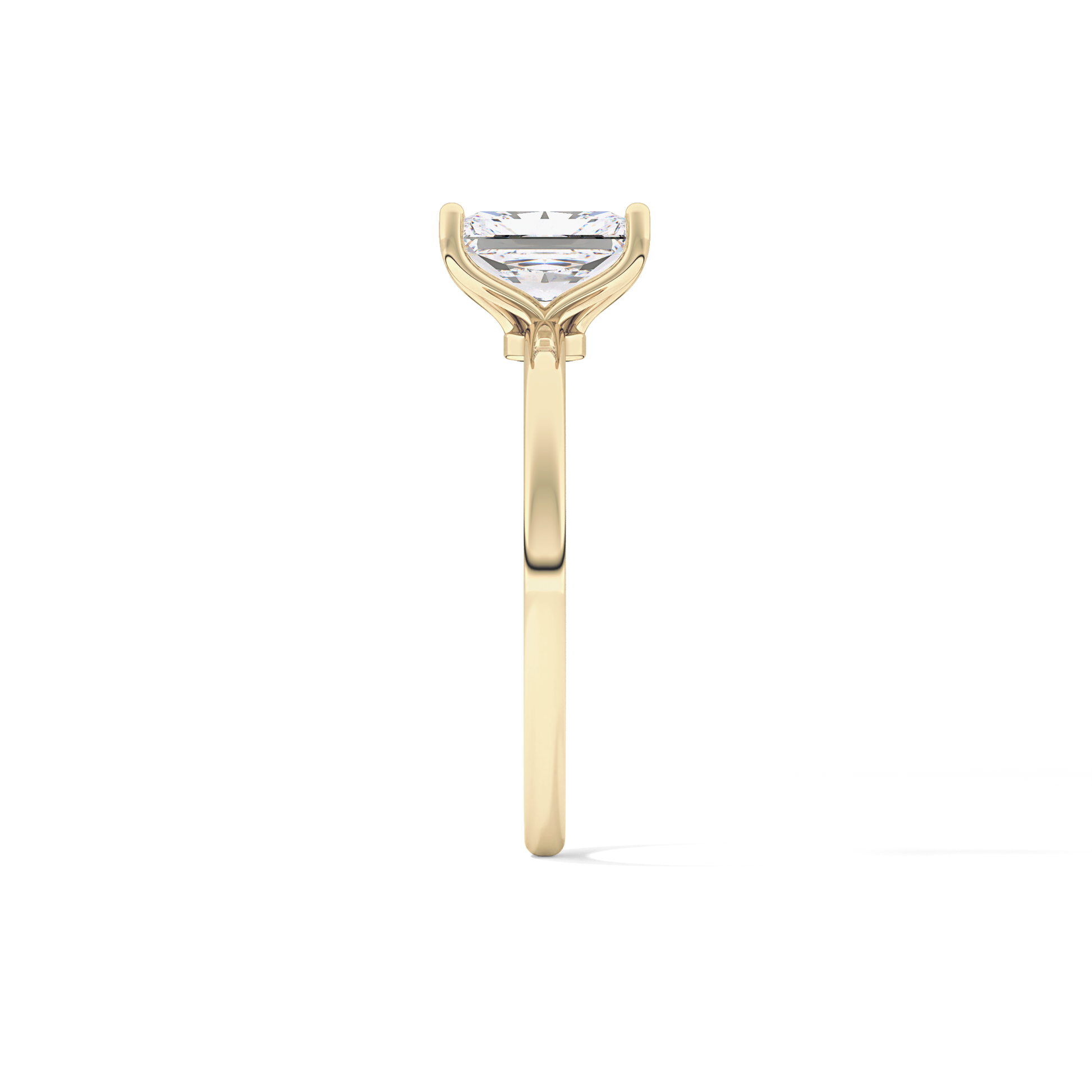 Radiant Cut 1.21 Carat Moissanite Ring – Solitaire Style in Gold