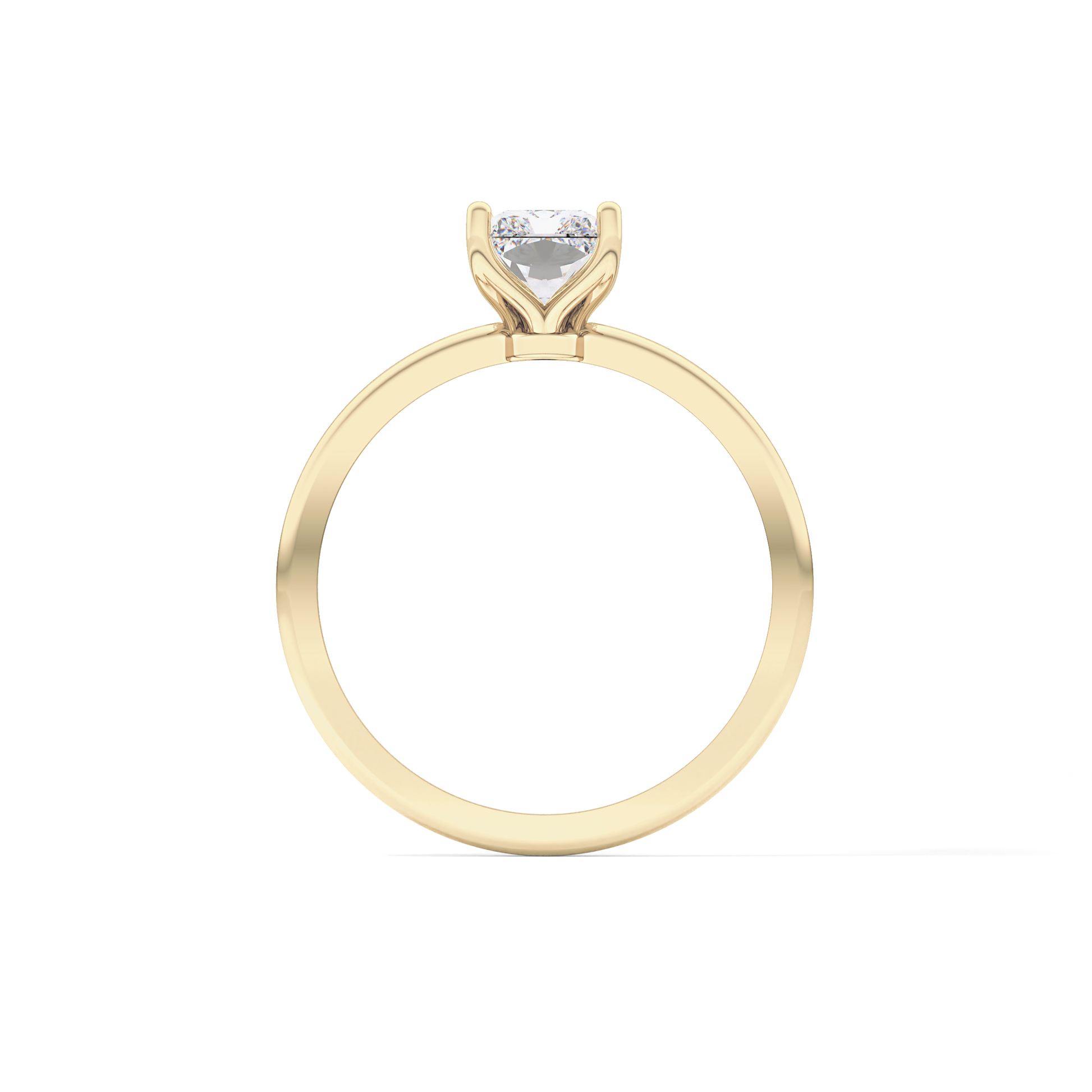 Radiant Cut 1.21 Carat Moissanite Ring – Solitaire Style in Gold