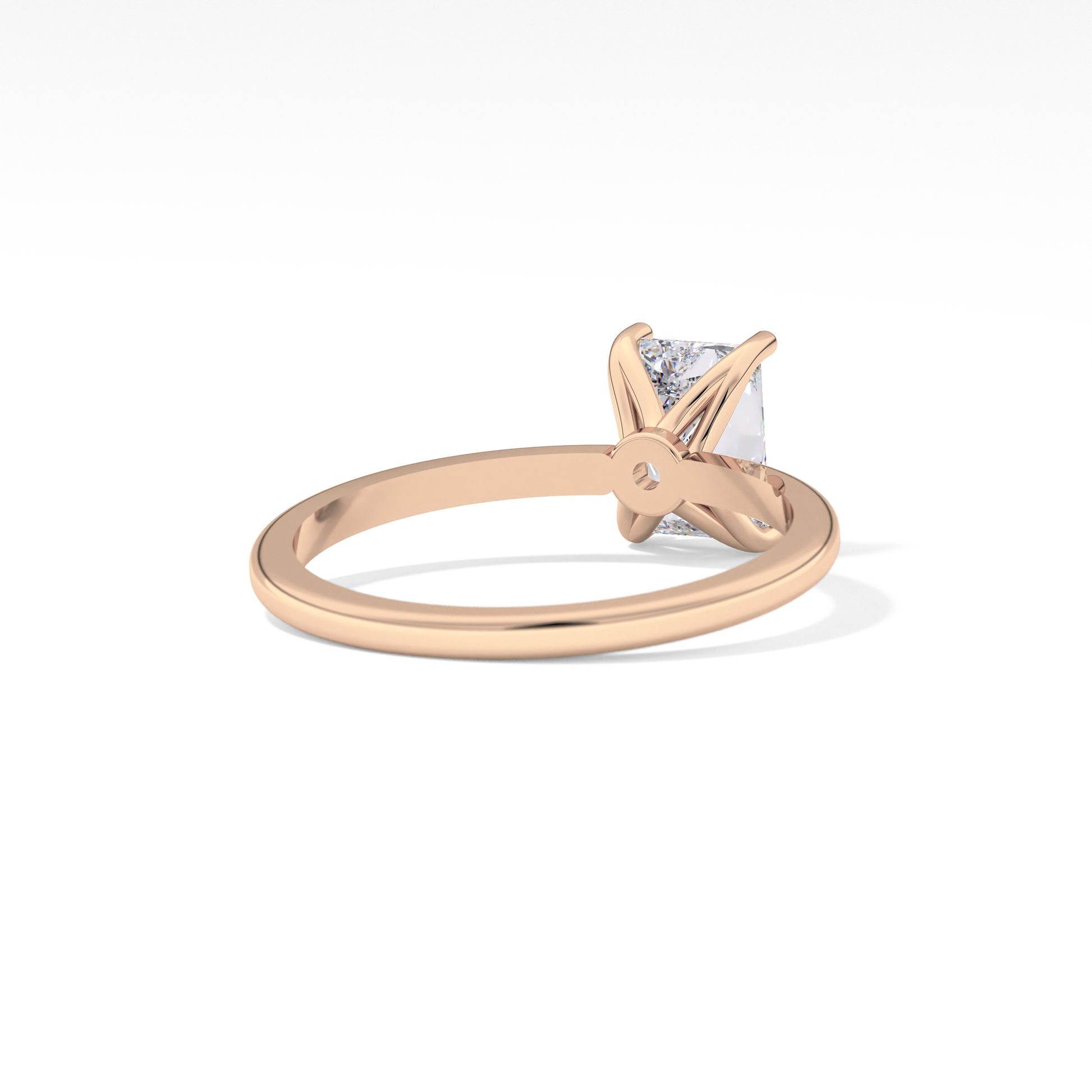 Radiant Cut 1.21 Carat Moissanite Ring – Solitaire Style in Gold