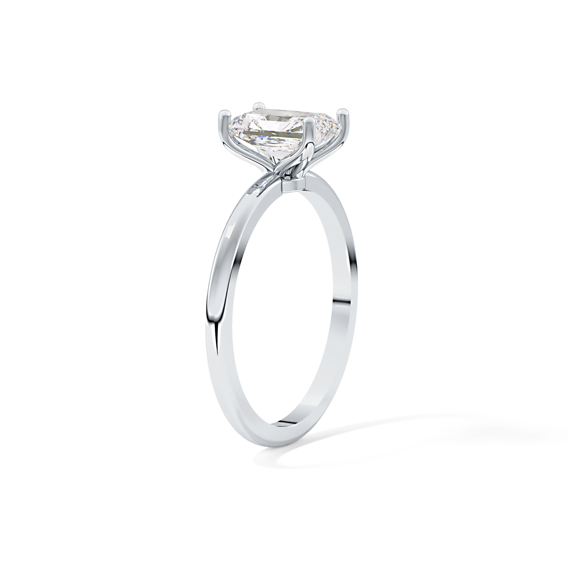 Radiant Cut 1.21 Carat Moissanite Ring – Solitaire Style in Gold