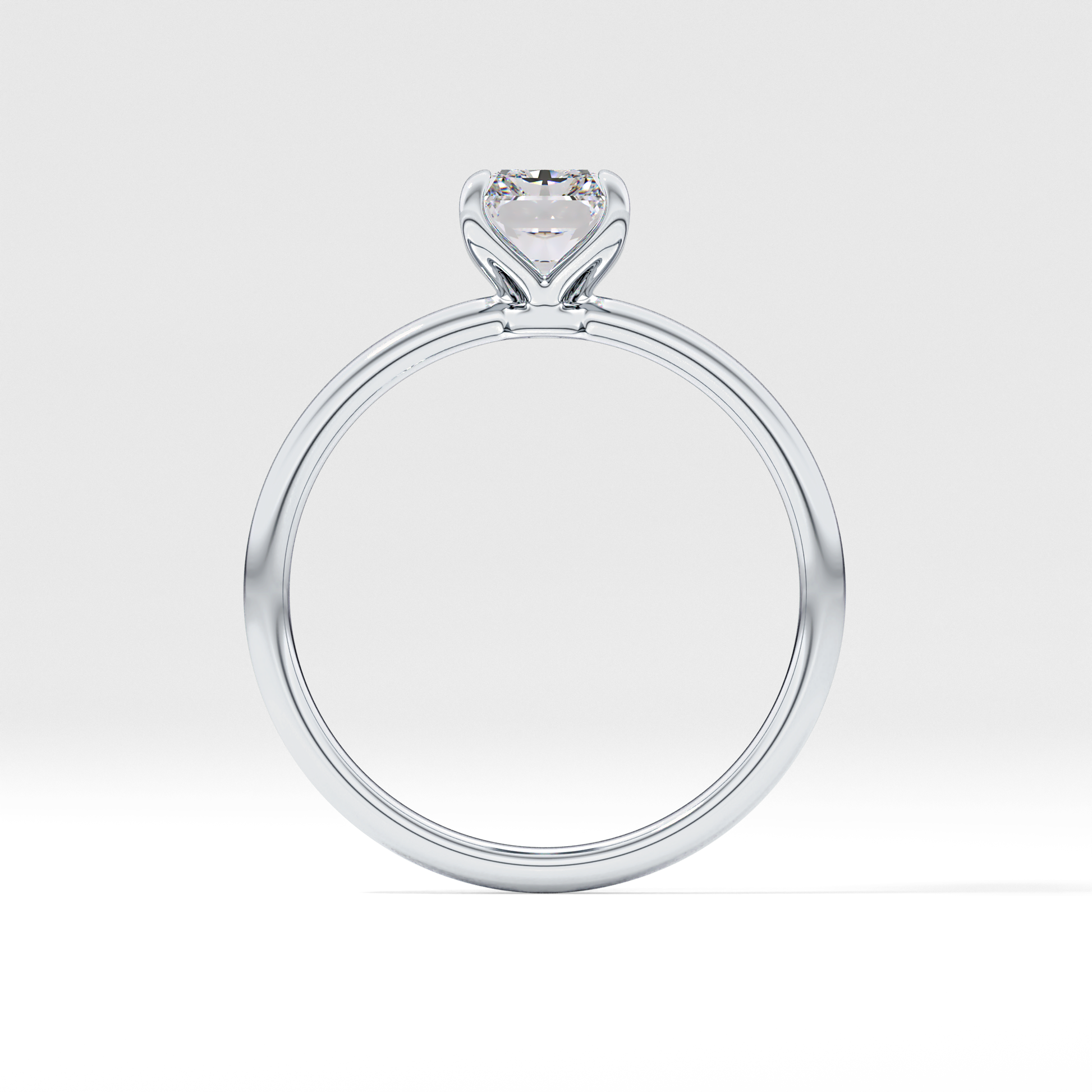 Radiant Cut 1.21 Carat Moissanite Ring – Solitaire Style in Gold
