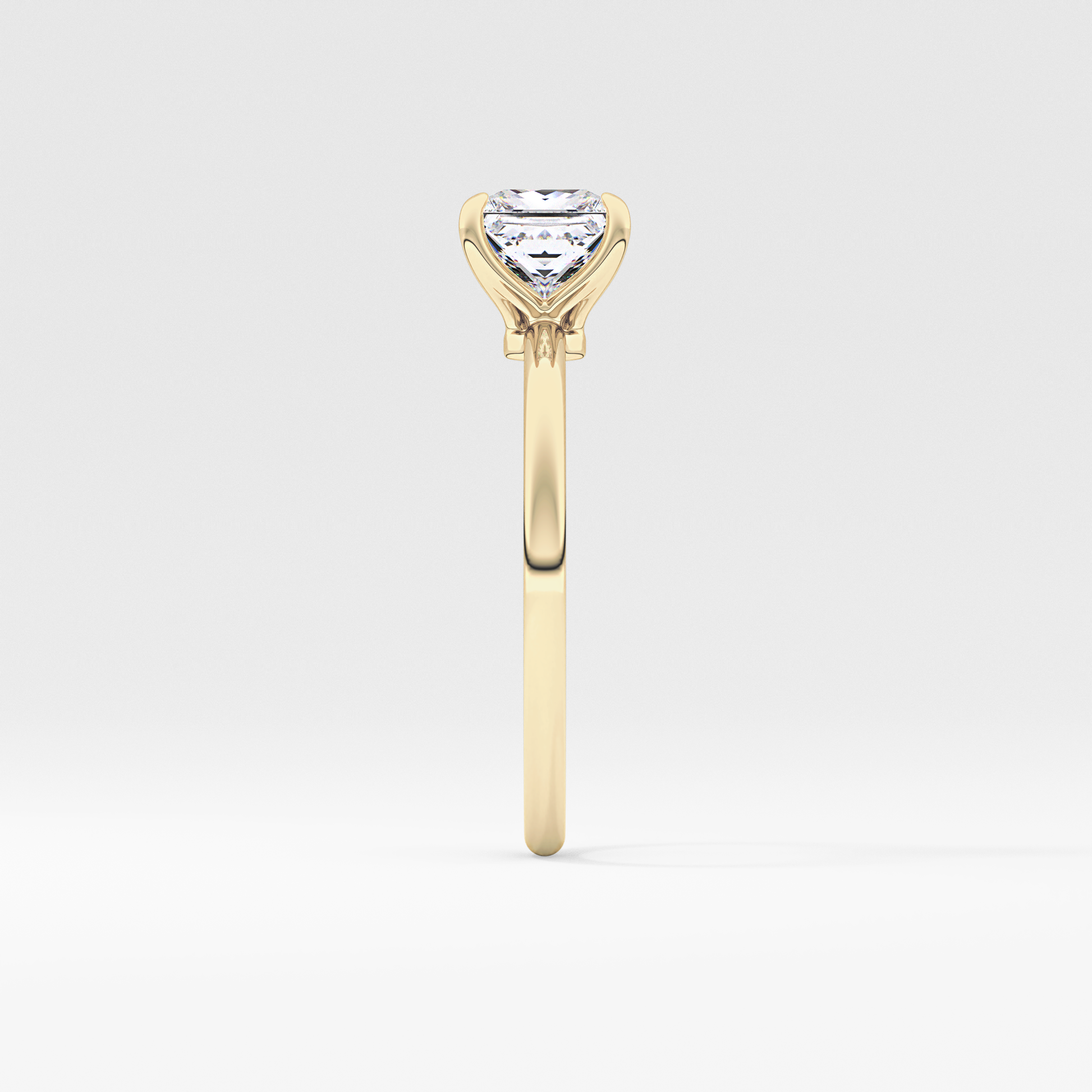 Princess Cut 1.04 Carat Moissanite Ring – Solitaire Style in Gold