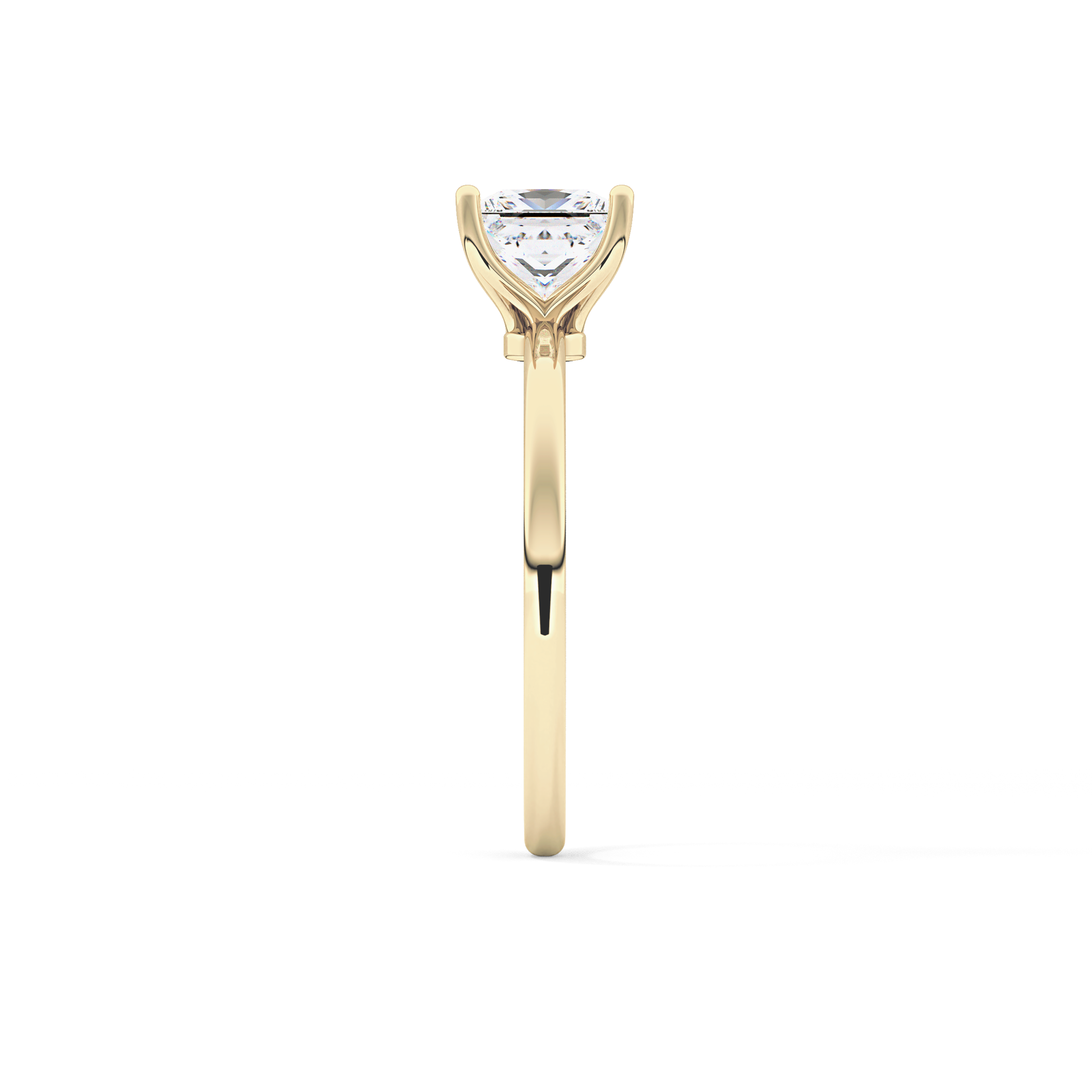 Princess Cut 1.04 Carat Moissanite Ring – Solitaire Style in Gold