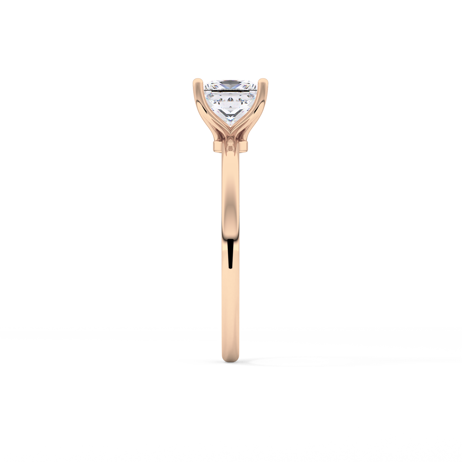 Princess Cut 1.04 Carat Moissanite Ring – Solitaire Style in Gold