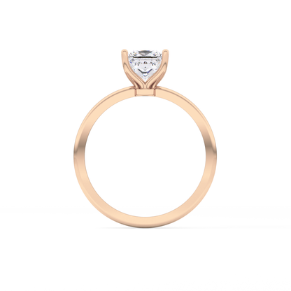 Princess Cut 1.04 Carat Moissanite Ring – Solitaire Style in Gold