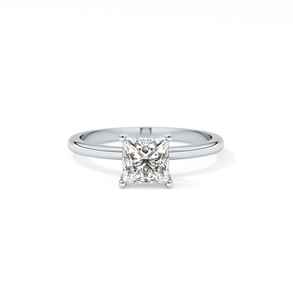 Princess Cut 1.04 Carat Moissanite Ring – Solitaire Style in Gold