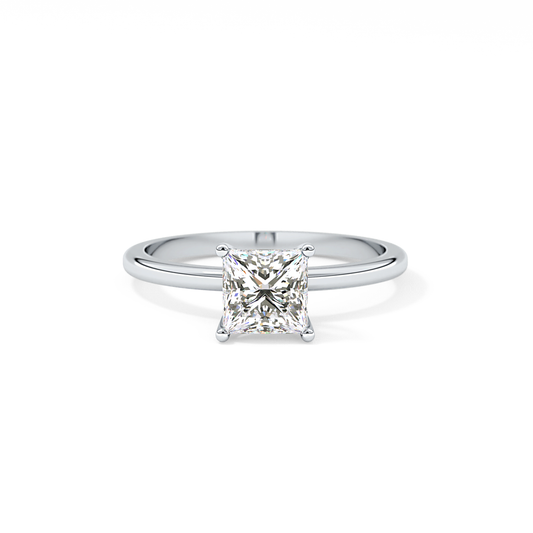 Princess Cut 1.04 Carat Moissanite Ring – Solitaire Style in Gold