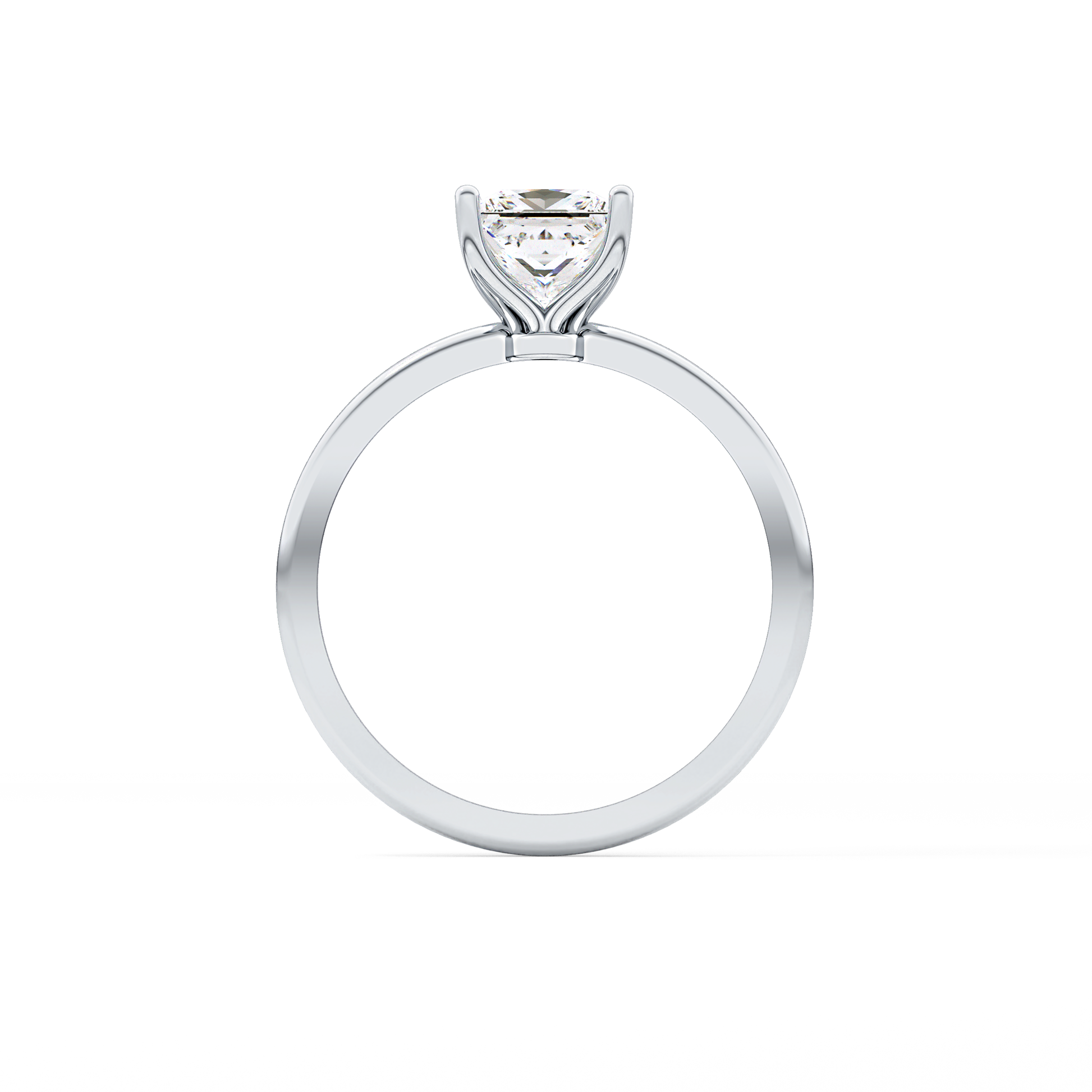 Princess Cut 1.04 Carat Moissanite Ring – Solitaire Style in Gold