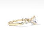 Radiant Cut 1.21 Carat Moissanite Ring – Pave Setting in Gold