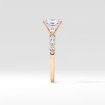 Radiant Cut 1.21 Carat Moissanite Ring – Pave Setting in Gold