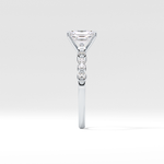 Radiant Cut 1.21 Carat Moissanite Ring – Pave Setting in Gold