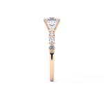 Princess Cut 1.04 Carat Moissanite Ring – Pave Setting in Gold