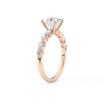 Princess Cut 1.04 Carat Moissanite Ring – Pave Setting in Gold