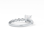 Princess Cut 1.04 Carat Moissanite Ring – Pave Setting in Gold