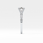 Princess Cut 1.04 Carat Moissanite Ring – Pave Setting in Gold