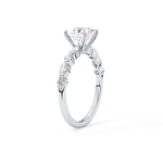 Princess Cut 1.04 Carat Moissanite Ring – Pave Setting in Gold