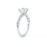 Princess Cut 1.04 Carat Moissanite Ring – Pave Setting in Gold