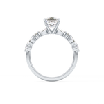 Princess Cut 1.04 Carat Moissanite Ring – Pave Setting in Gold