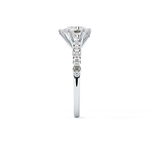 Pear Cut 0.93 Carat Moissanite Ring – Pave Setting in Gold