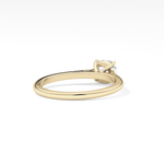 Cushion Cut 0.95 Carat Moissanite Ring – Solitaire Style in Gold