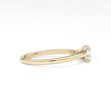 Cushion Cut 0.95 Carat Moissanite Ring – Solitaire Style in Gold