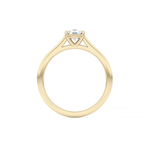 Cushion Cut 0.95 Carat Moissanite Ring – Solitaire Style in Gold