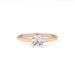 Cushion Cut 0.95 Carat Moissanite Ring – Solitaire Style in Gold