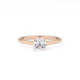 Cushion Cut 0.95 Carat Moissanite Ring – Solitaire Style in Gold