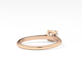 Cushion Cut 0.95 Carat Moissanite Ring – Solitaire Style in Gold