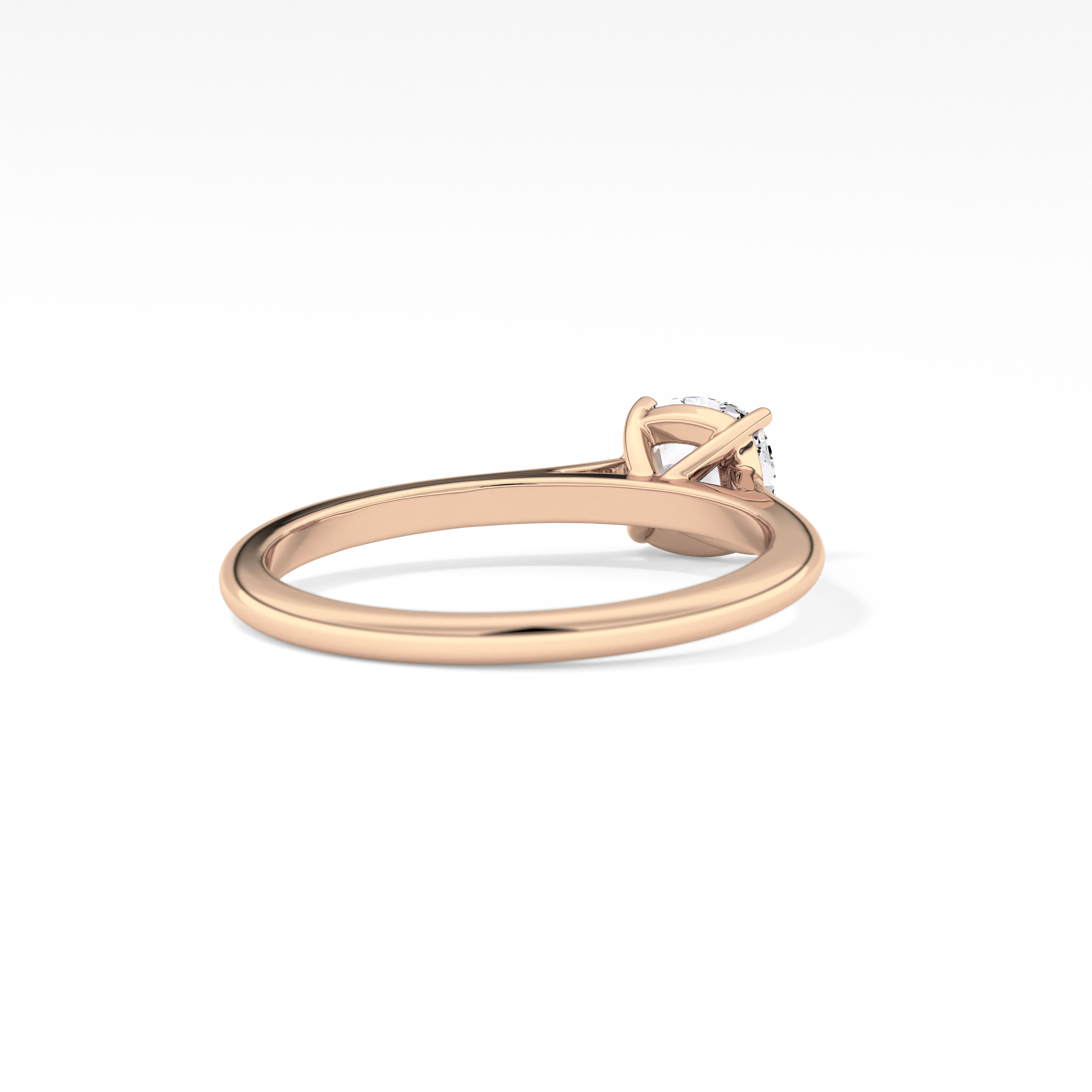 Cushion Cut 0.95 Carat Moissanite Ring – Solitaire Style in Gold